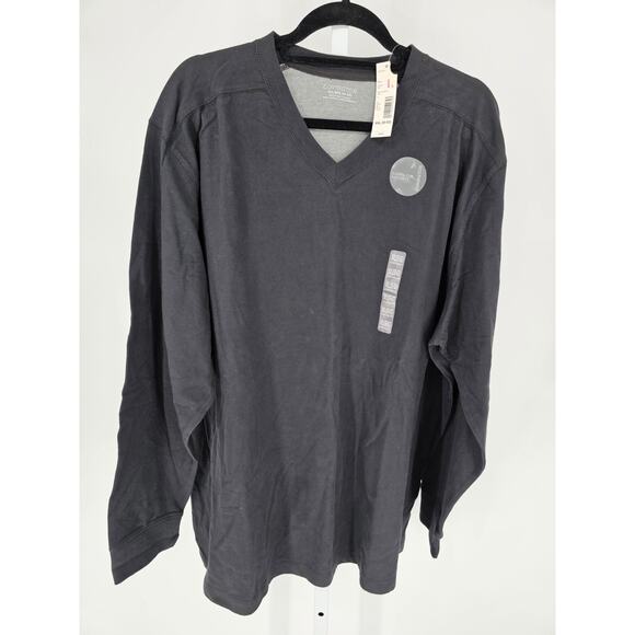 Covington Other - Covington Mens Sz XXL V Neck Sweater Suede Feel Softness Black NEW